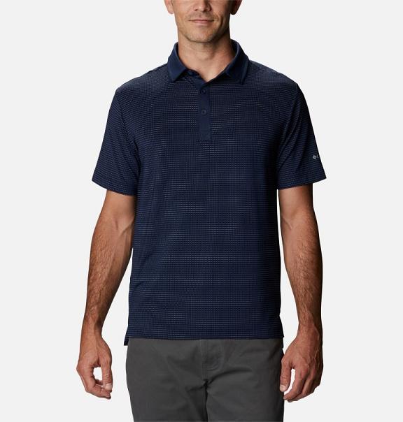 Columbia Omni-Wick Polo Navy For Men's NZ48206 New Zealand